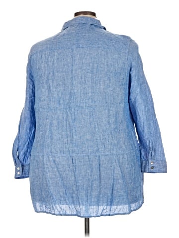 Tahari 3/4 Sleeve Button-Down Shirt (view 2)