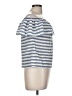 Vila 100% Cotton Blue Short Sleeve Top Size M - photo 4