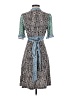 BCBGMAXAZRIA Houndstooth Blue Cocktail Dress Size S - photo 2