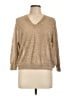 J.Crew Metallic Tan Pullover Sweater Size L - photo 1