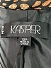 Kasper 100% Silk Animal Print Brown Silk Blazer Size 12 Petite - photo 6