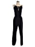 Pixley 100% Polyester Solid Black Jumpsuit Size XS - photo 1