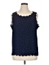 Elle Blue Sleeveless Blouse Size XL - photo 1