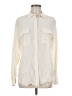 Equipment Ivory Long Sleeve Button-Down Shirt Size M - photo 1