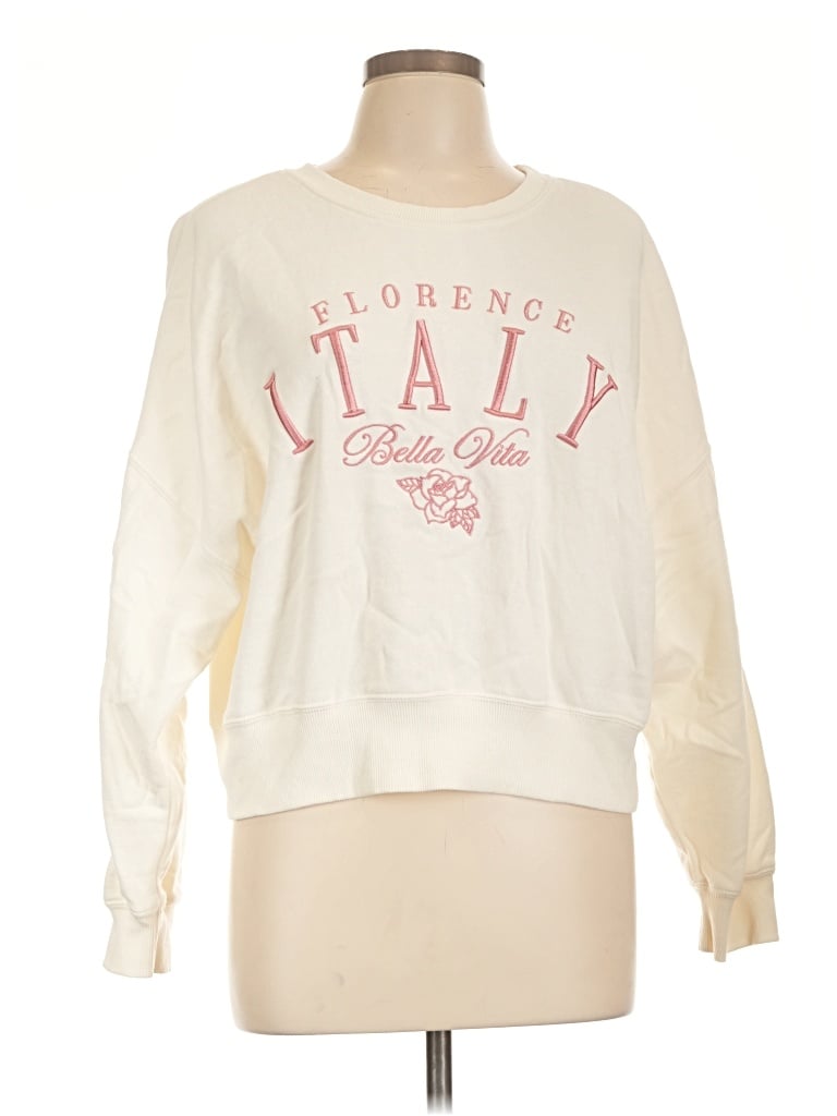 Pre-owned Mighty Fine Sweatshirt In Ivory