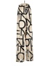 ASOS 100% Polyester Graphic Ivory Casual Pants Size 4 - photo 2
