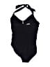 Calvin Klein Solid Black One Piece Swimsuit Size 8 - photo 1