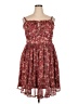 Torrid Paisley Burgundy Cocktail Dress Size 2X Plus (2) - photo 1