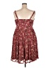 Torrid Paisley Burgundy Cocktail Dress Size 2X Plus (2) - photo 2