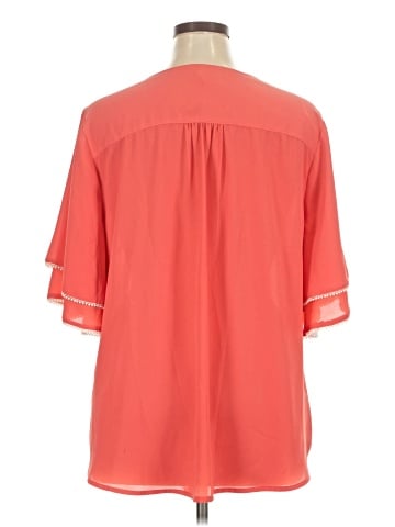 NY Collection Short Sleeve Blouse (view 2)