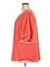 NY Collection 100% Polyester Orange Short Sleeve Blouse Size XL - photo 5