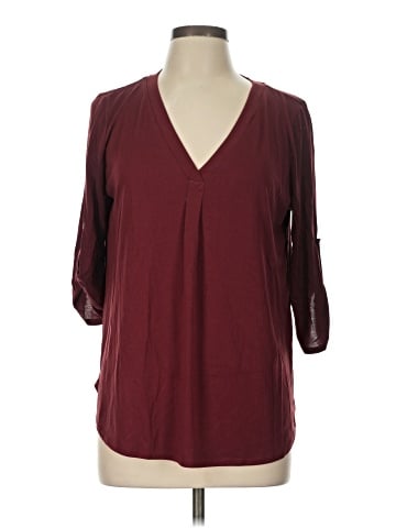 Kaari Blue 3/4 Sleeve Blouse (view 1)