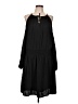 Mossimo 100% Polyester Solid Black Casual Dress Size L - photo 1