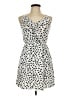 BCBGeneration 100% Rayon Polka Dots White Cocktail Dress Size L - photo 1