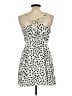 BCBGeneration 100% Rayon Polka Dots White Cocktail Dress Size L - photo 2