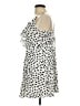 BCBGeneration 100% Rayon Polka Dots White Cocktail Dress Size L - photo 5