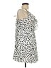 BCBGeneration 100% Rayon Polka Dots White Cocktail Dress Size L - photo 4