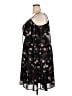 Torrid Floral Black Casual Dress Size 2X Plus (2) - photo 5
