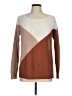 Maurices 100% Acrylic Color Block Brown Pullover Sweater Size M - photo 1