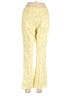 J. McLaughlin Print Yellow Casual Pants Size 10 - photo 2