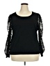 By Design 100% Polyester Black Long Sleeve Top Size 2X - photo 1