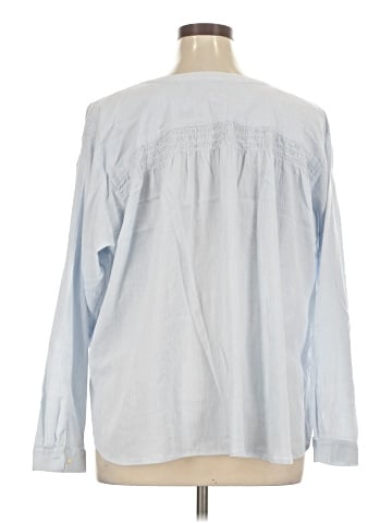 Ann Taylor LOFT 3/4 Sleeve Button-Down Shirt (view 2)