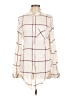 Thread & Supply 100% Rayon Tweed Ivory Long Sleeve Blouse Size L - photo 1