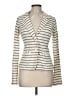 Caslon 100% Cotton Silver Cardigan Size M - photo 1