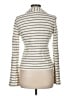 Caslon 100% Cotton Silver Cardigan Size M - photo 2
