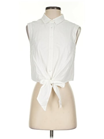 Intermix Sleeveless Button-Down Shirt (view 1)