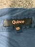 Quince Solid Blue Short Sleeve Blouse Size XS - photo 7