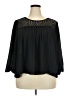 Gap Outlet 100% Polyester Black 3/4 Sleeve Blouse Size XXL - photo 1