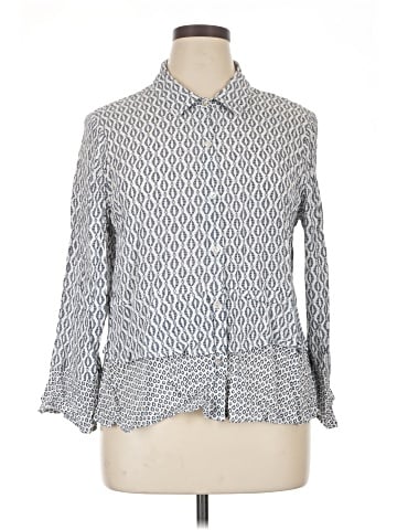 Habitat 3/4 Sleeve Button-Down Shirt (view 1)