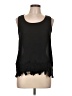 Papermoon 100% Polyester Black Sleeveless Blouse Size L - photo 1