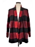 ModCloth 100% Cotton Plaid Red Cardigan Size 1X - photo 1
