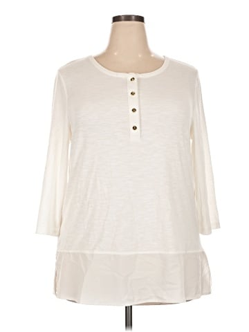Jones New York Signature 3/4 Sleeve Top (view 1)