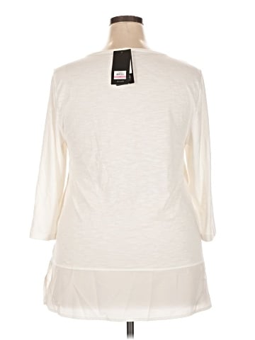Jones New York Signature 3/4 Sleeve Top (view 2)