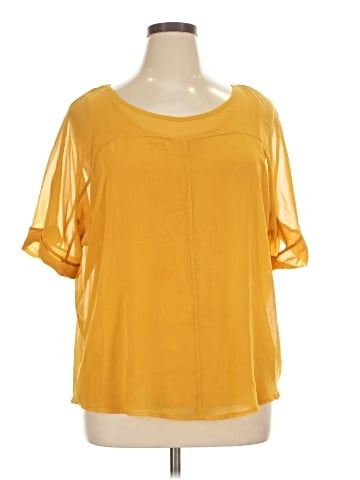 Worthington Short Sleeve Blouse (view 1)