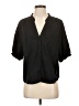 Risen Black 3/4 Sleeve Button-Down Shirt Size S - photo 1