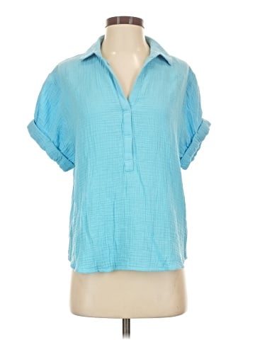 Magaschoni Short Sleeve Blouse (view 1)