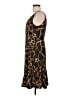 Milly 100% Viscose Animal Print Brown Cocktail Dress Size 10 - photo 5