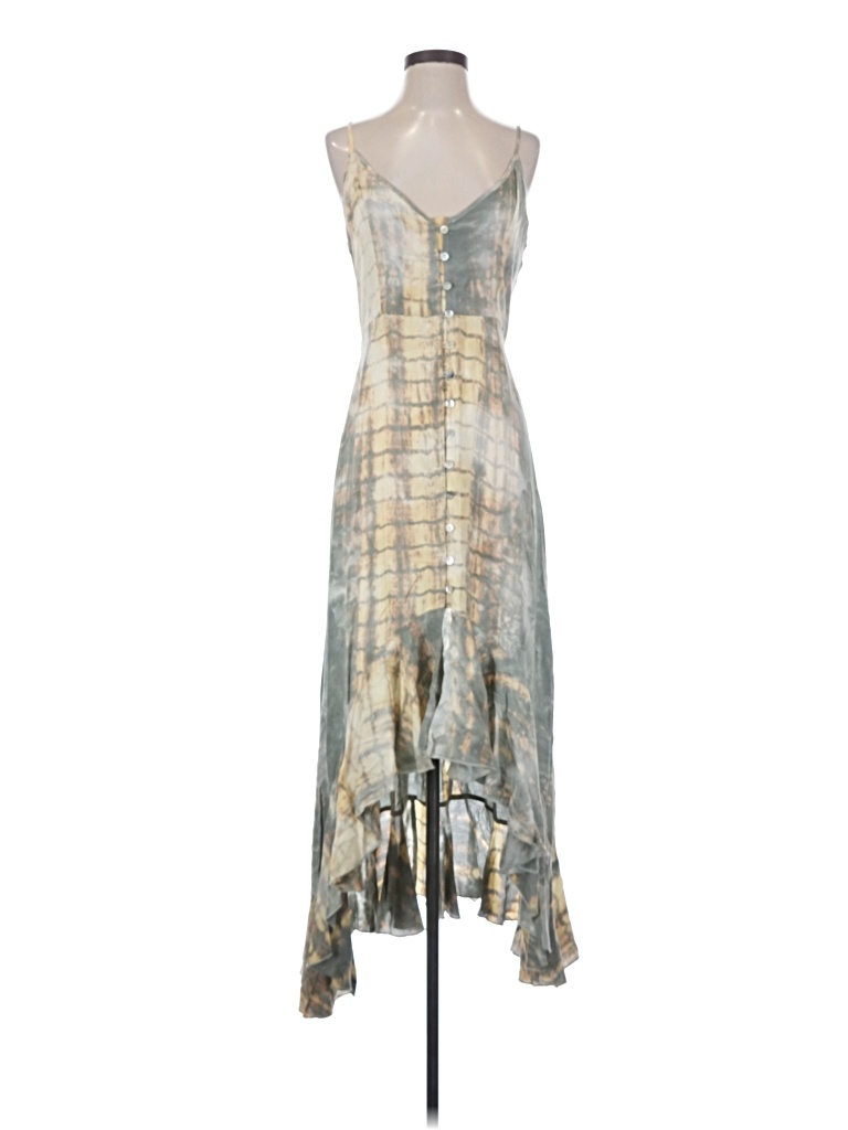 Pre-owned Assorted Brands Cocktail Dress In Gray