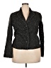 212 Collection 100% Polyester Stars Black Blazer Size 18 - photo 1