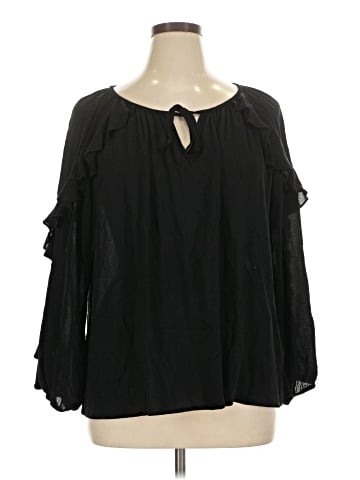 Karen Kane Long Sleeve Blouse (view 1)