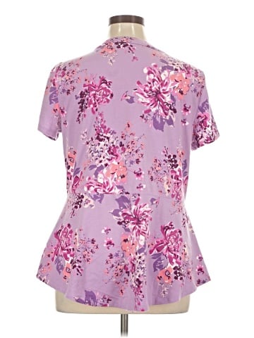 Isaac Mizrahi LIVE! Short Sleeve Blouse (view 2)