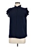 CeCe Blue Short Sleeve Blouse Size M - photo 1