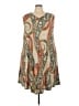 One World Paisley Tan Casual Dress Size 3X - photo 1