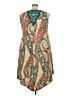 One World Paisley Tan Casual Dress Size 3X - photo 2