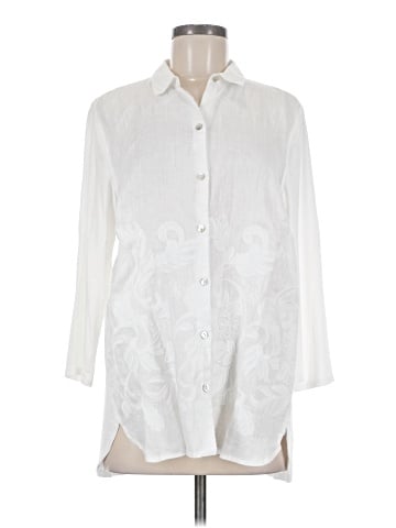 J.Jill 3/4 Sleeve Button-Down Shirt (view 1)