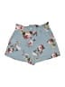 Jolt 100% Rayon Floral Blue Shorts Size XS - photo 2